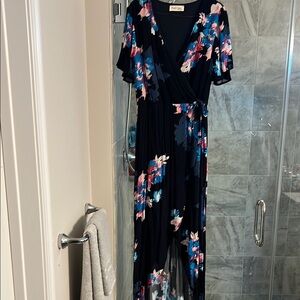 Floral Wrap Dress